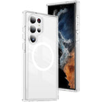 Custodia per telefono Crystal Shield trasparente magnetica ibrida in acrilico e TPU, For Samsung Galaxy S25 Ultra 5G, For Samsung Galaxy S24 Ultra 5G, For Samsung Galaxy S23 Ultra 5G