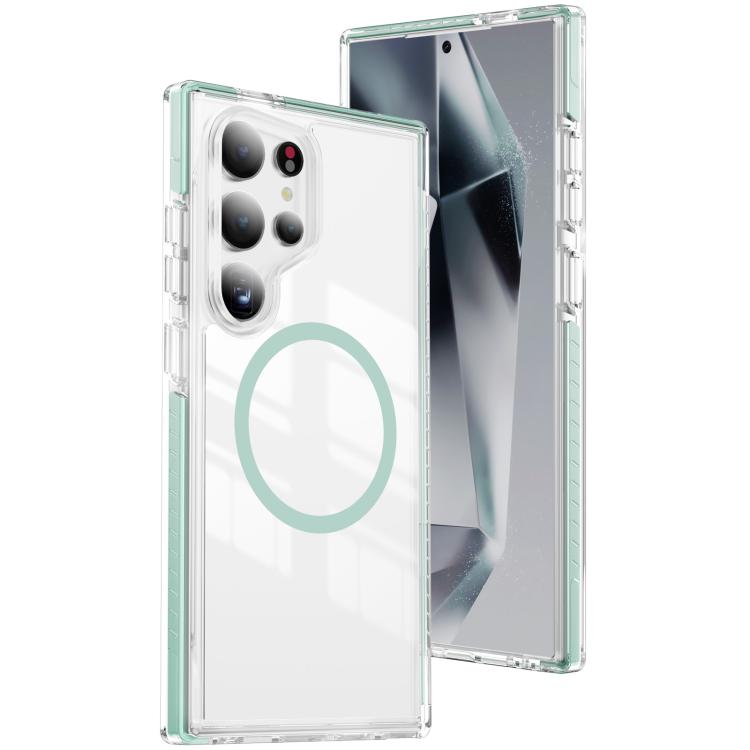 Custodia per telefono Crystal Shield trasparente magnetica ibrida in acrilico e TPU, For Samsung Galaxy S25 Ultra 5G, For Samsung Galaxy S24 Ultra 5G, For Samsung Galaxy S23 Ultra 5G