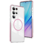 Custodia per telefono Crystal Shield trasparente magnetica ibrida in acrilico e TPU, For Samsung Galaxy S25 Ultra 5G, For Samsung Galaxy S24 Ultra 5G, For Samsung Galaxy S23 Ultra 5G