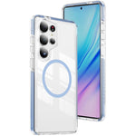 Custodia per telefono Crystal Shield trasparente magnetica ibrida in acrilico e TPU, For Samsung Galaxy S25 Ultra 5G, For Samsung Galaxy S24 Ultra 5G, For Samsung Galaxy S23 Ultra 5G