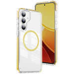 Custodia per telefono Crystal Shield trasparente magnetica ibrida in acrilico e TPU, For Samsung Galaxy S26 5G, For Samsung Galaxy S25 FE 5G, For Samsung Galaxy S25+ / S24+ 5G