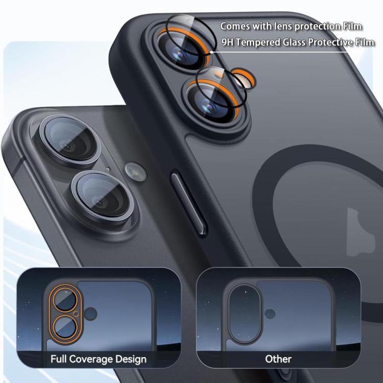 XDcase Skin Feel Custodia magnetica satinata per telefono con pellicola protettiva per obiettivo, For iPhone 17 Pro Max, For iPhone 17 Pro, For iPhone 17, For iPhone Air