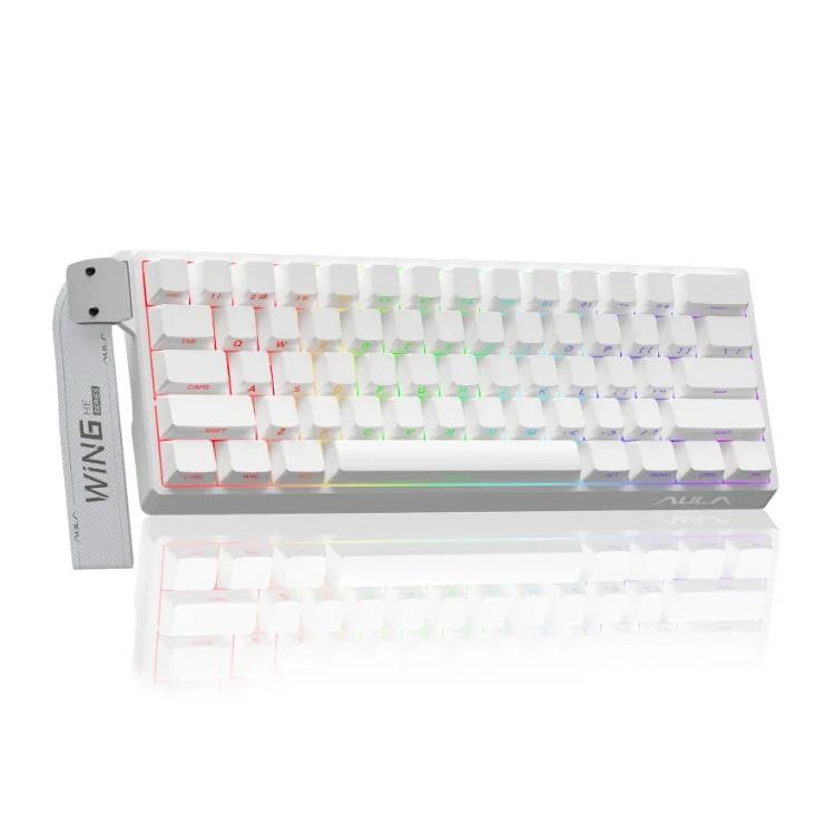 Tastiera cablata AULA WIN60HE Standard Edition a 60 tasti con illuminazione RGB.