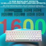 Tastiera cablata AULA WIN60HE Standard Edition a 60 tasti con illuminazione RGB.