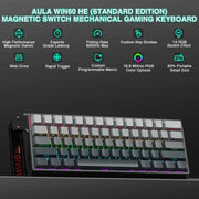 Tastiera cablata AULA WIN60HE Standard Edition a 60 tasti con illuminazione RGB.