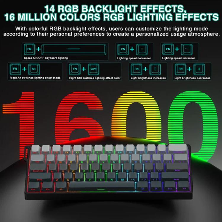 Tastiera cablata AULA WIN60HE 60 tasti RGB