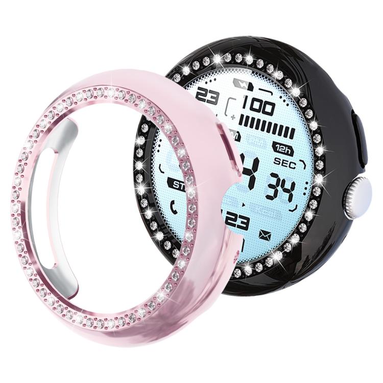 xDfin Single Row Diamond Hollow PC Watch Cover, For Google Pixel Watch 5 41mm, For Google Pixel Watch 5 45mm, For Google Pixel Watch 4 / Watch 3 45mm