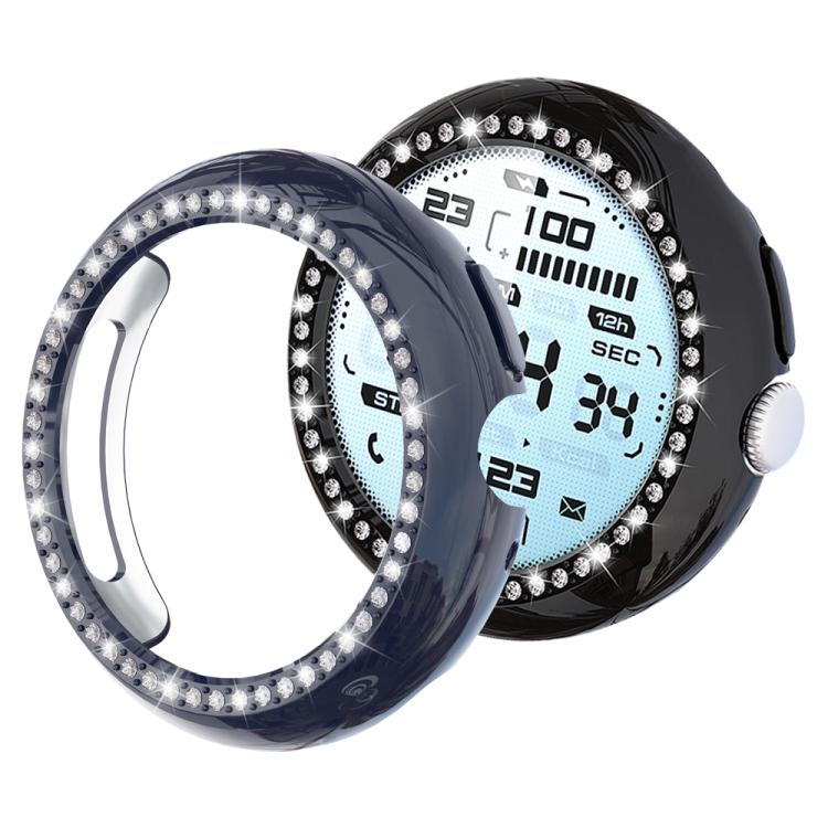 xDfin Single Row Diamond Hollow PC Watch Cover, For Google Pixel Watch 5 41mm, For Google Pixel Watch 5 45mm, For Google Pixel Watch 4 / Watch 3 45mm