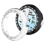 xDfin Single Row Diamond Hollow PC Watch Cover, For Google Pixel Watch 5 41mm, For Google Pixel Watch 5 45mm, For Google Pixel Watch 4 / Watch 3 45mm