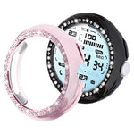 xDfin Single Row Diamond Hollow PC Watch Cover, For Google Pixel Watch 5 41mm, For Google Pixel Watch 5 45mm, For Google Pixel Watch 4 / Watch 3 45mm