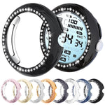 xDfin Single Row Diamond Hollow PC Watch Cover, For Google Pixel Watch 5 41mm, For Google Pixel Watch 5 45mm, For Google Pixel Watch 4 / Watch 3 45mm