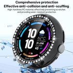 xDfin Single Row Diamond Hollow PC Watch Cover, For Google Pixel Watch 5 41mm, For Google Pixel Watch 5 45mm, For Google Pixel Watch 4 / Watch 3 45mm