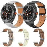 Confezione da 5 cinturini per orologio xDfin Flat Head Black Shark in pelle vegana a grana fine., For Samsung Galaxy Watch8 / Watch8 Classic