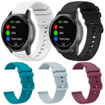 Confezione da 5 cinturini per orologio in silicone piatto tinta unita xDfin, 18mm, 20mm, 22mm