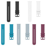 Confezione da 5 cinturini per orologio in silicone piatto tinta unita xDfin, 18mm, 20mm, 22mm