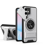Custodia per telefono multifunzionale magnetica antiurto con finestra scorrevole per obiettivo., For Samsung Galaxy S25 Ultra 5G, For Samsung Galaxy S24 FE 5G, For Samsung Galaxy S24 Ultra 5G, For Galaxy S24 5G