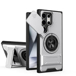 Custodia per telefono multifunzionale magnetica antiurto con finestra scorrevole per obiettivo., For Samsung Galaxy S25 Ultra 5G, For Samsung Galaxy S24 FE 5G, For Samsung Galaxy S24 Ultra 5G, For Galaxy S24 5G