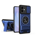 Custodia per telefono multifunzionale magnetica antiurto con finestra scorrevole per obiettivo., For Samsung Galaxy S26+ 5G, For Galaxy S26 Edge 5G, For Samsung Galaxy S26 Ultra 5G, For Samsung Galaxy S26 5G