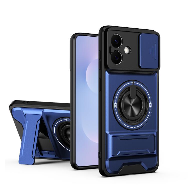 Custodia per telefono multifunzionale magnetica antiurto con finestra scorrevole per obiettivo., For Samsung Galaxy S26+ 5G, For Galaxy S26 Edge 5G, For Samsung Galaxy S26 Ultra 5G, For Samsung Galaxy S26 5G