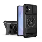 Custodia per telefono multifunzionale magnetica antiurto con finestra scorrevole per obiettivo., For Samsung Galaxy S26+ 5G, For Galaxy S26 Edge 5G, For Samsung Galaxy S26 Ultra 5G, For Samsung Galaxy S26 5G