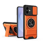 Custodia per telefono multifunzionale magnetica antiurto con finestra scorrevole per obiettivo., For Samsung Galaxy S26+ 5G, For Galaxy S26 Edge 5G, For Samsung Galaxy S26 Ultra 5G, For Samsung Galaxy S26 5G