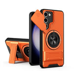 Custodia per telefono multifunzionale magnetica antiurto con finestra scorrevole per obiettivo., For Galaxy S23 FE 5G, For Samsung Galaxy S23 Ultra 5G, For Galaxy S23+ 5G, For Galaxy S23 5G