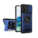 Custodia per telefono multifunzionale magnetica antiurto con finestra scorrevole per obiettivo., For Galaxy S21+ 5G, For Galaxy S20 FE 5G, For Galaxy S20 Ultra 5G, For Galaxy S20 5G
