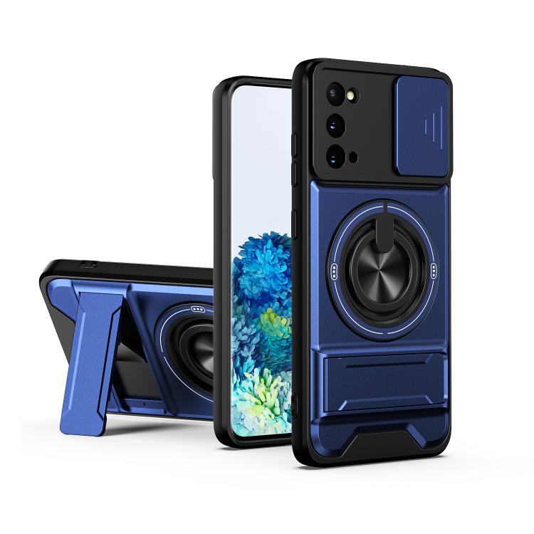 Custodia per telefono multifunzionale magnetica antiurto con finestra scorrevole per obiettivo., For Galaxy S21+ 5G, For Galaxy S20 FE 5G, For Galaxy S20 Ultra 5G, For Galaxy S20 5G
