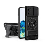 Custodia per telefono multifunzionale magnetica antiurto con finestra scorrevole per obiettivo., For Galaxy S21+ 5G, For Galaxy S20 FE 5G, For Galaxy S20 Ultra 5G, For Galaxy S20 5G