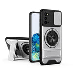 Custodia per telefono multifunzionale magnetica antiurto con finestra scorrevole per obiettivo., For Galaxy S21+ 5G, For Galaxy S20 FE 5G, For Galaxy S20 Ultra 5G, For Galaxy S20 5G