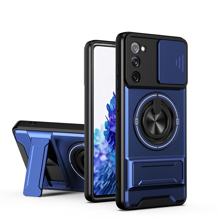 Custodia per telefono multifunzionale magnetica antiurto con finestra scorrevole per obiettivo., For Galaxy S21+ 5G, For Galaxy S20 FE 5G, For Galaxy S20 Ultra 5G, For Galaxy S20 5G