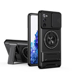 Custodia per telefono multifunzionale magnetica antiurto con finestra scorrevole per obiettivo., For Galaxy S21+ 5G, For Galaxy S20 FE 5G, For Galaxy S20 Ultra 5G, For Galaxy S20 5G