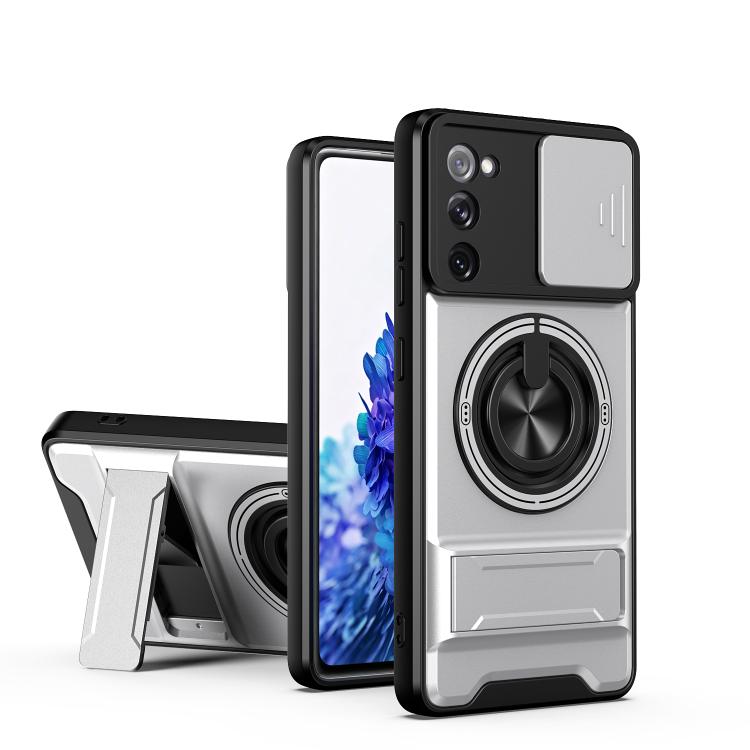 Custodia per telefono multifunzionale magnetica antiurto con finestra scorrevole per obiettivo., For Galaxy S21+ 5G, For Galaxy S20 FE 5G, For Galaxy S20 Ultra 5G, For Galaxy S20 5G