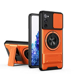 Custodia per telefono multifunzionale magnetica antiurto con finestra scorrevole per obiettivo., For Galaxy S21+ 5G, For Galaxy S20 FE 5G, For Galaxy S20 Ultra 5G, For Galaxy S20 5G