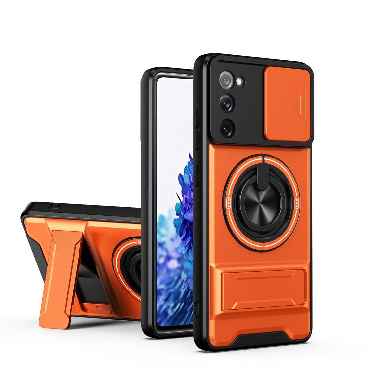 Custodia per telefono multifunzionale magnetica antiurto con finestra scorrevole per obiettivo., For Galaxy S21+ 5G, For Galaxy S20 FE 5G, For Galaxy S20 Ultra 5G, For Galaxy S20 5G