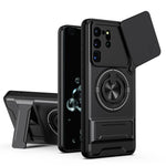 Custodia per telefono multifunzionale magnetica antiurto con finestra scorrevole per obiettivo., For Galaxy S21+ 5G, For Galaxy S20 FE 5G, For Galaxy S20 Ultra 5G, For Galaxy S20 5G