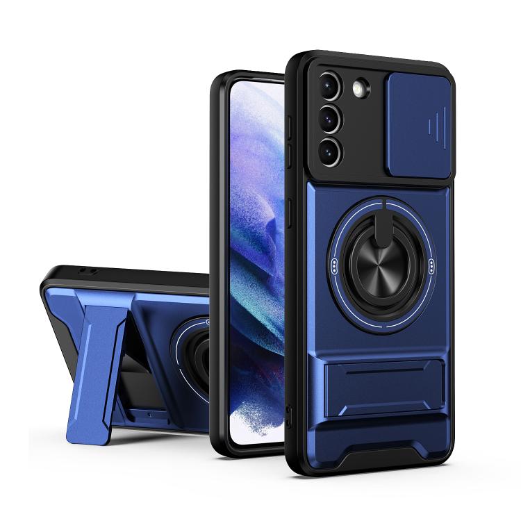 Custodia per telefono multifunzionale magnetica antiurto con finestra scorrevole per obiettivo., For Galaxy S21+ 5G, For Galaxy S20 FE 5G, For Galaxy S20 Ultra 5G, For Galaxy S20 5G