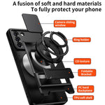 Custodia per telefono multifunzionale magnetica antiurto con finestra scorrevole per obiettivo., For Galaxy S21+ 5G, For Galaxy S20 FE 5G, For Galaxy S20 Ultra 5G, For Galaxy S20 5G