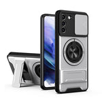 Custodia per telefono multifunzionale magnetica antiurto con finestra scorrevole per obiettivo., For Galaxy S21+ 5G, For Galaxy S20 FE 5G, For Galaxy S20 Ultra 5G, For Galaxy S20 5G