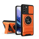 Custodia per telefono multifunzionale magnetica antiurto con finestra scorrevole per obiettivo., For Galaxy S21+ 5G, For Galaxy S20 FE 5G, For Galaxy S20 Ultra 5G, For Galaxy S20 5G