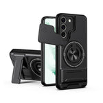 Custodia per telefono multifunzionale magnetica antiurto con finestra scorrevole per obiettivo., For Galaxy S22+ 5G, For Galaxy S22 5G, For Galaxy S21 FE 5G, For Galaxy S21 5G