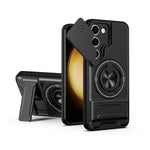 Custodia per telefono multifunzionale magnetica antiurto con finestra scorrevole per obiettivo., For Galaxy S23 FE 5G, For Samsung Galaxy S23 Ultra 5G, For Galaxy S23+ 5G, For Galaxy S23 5G