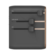 Caricabatterie rapido doppio GaN MOMAX 1-World UA27 PD da 35 W con doppia alimentazione CA., UA27