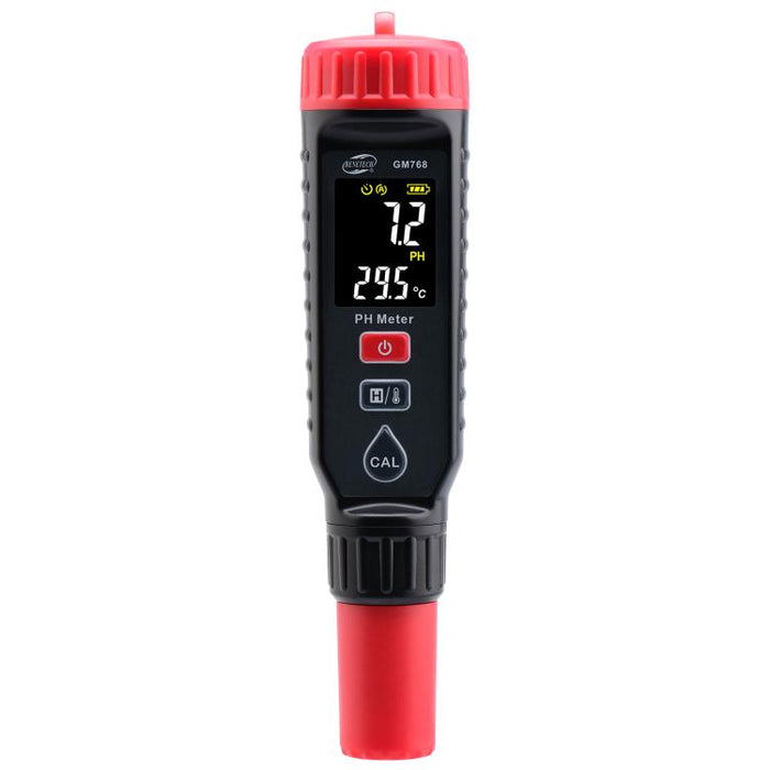 Misuratore di pH a penna ad alta precisione con schermo a colori BENETECH GM768, GM768