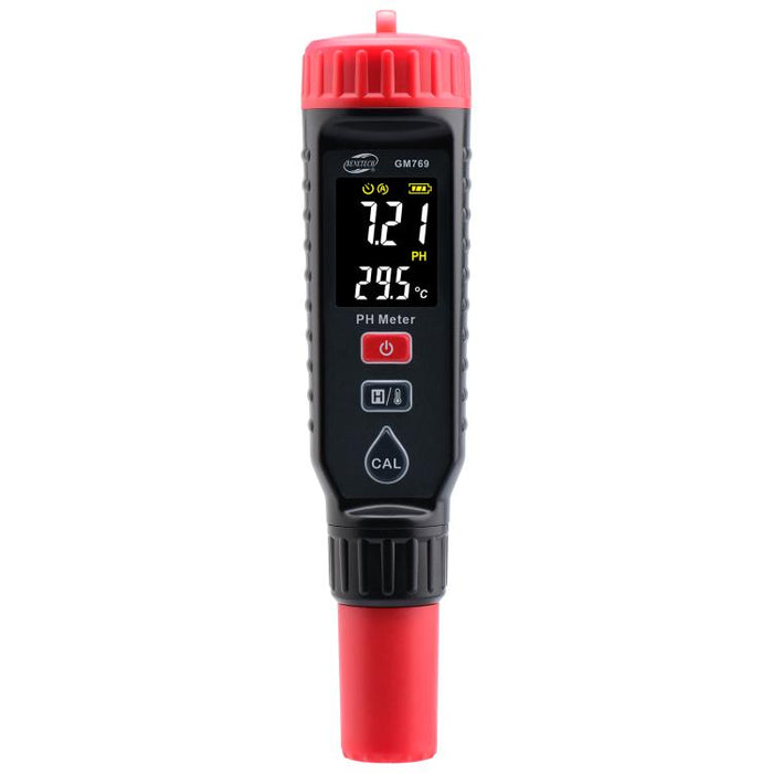 Misuratore di pH a penna ad alta precisione con schermo a colori BENETECH GM769, GM769