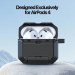 Custodia per auricolari DUX DUCIS serie PECS con design a coda di granchio, antiscivolo e antiurto., For AirPods 4, For AirPods Pro 3, For AirPods Pro 2