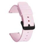 Cinturino per orologio impermeabile in silicone tinta unita con fibbia ad ardiglione nera in acciaio inossidabile xDfind, 10mm, 12mm