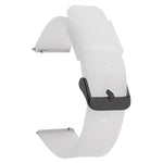 Cinturino per orologio impermeabile in silicone tinta unita con fibbia ad ardiglione nera in acciaio inossidabile xDfind, 16mm