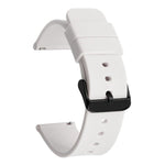 Cinturino per orologio impermeabile in silicone tinta unita con fibbia ad ardiglione nera in acciaio inossidabile xDfind, 20mm