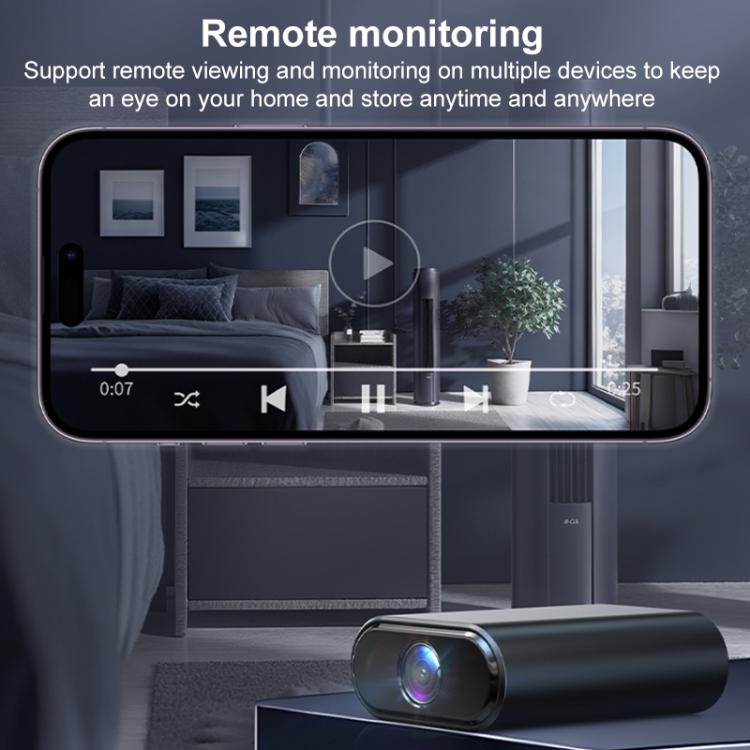 Mini telecamera WiFi intelligente X7 HD con visione notturna a infrarossi, rilevamento del movimento e monitoraggio, X7